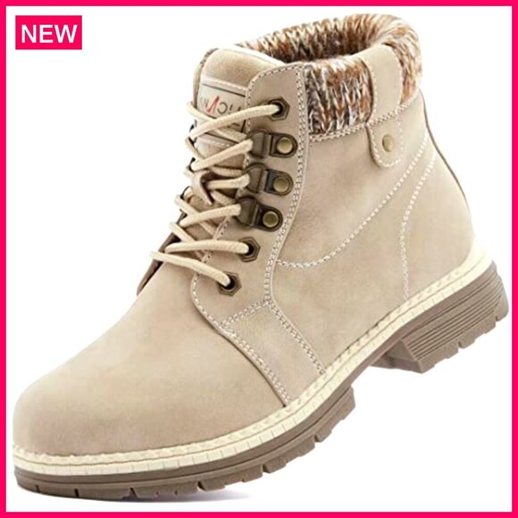 Women's Waterproof Hiking Boots, Fur Lined, Lightweight, Snow Ankle Boots - Picture 2 of 8